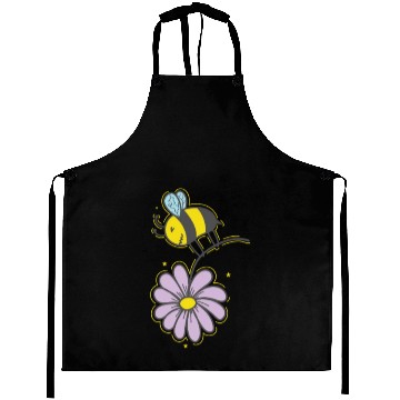 Discover Bee with Flower Animals Nature Beekeeper Aprons