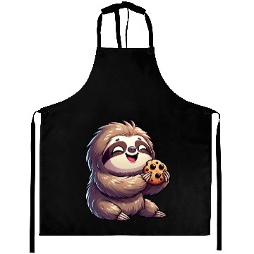 Discover Sloth Sweet Cookie Biscuit Delight Aprons