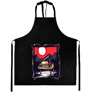 Discover Japan Red Sun & Nature Piano Aprons