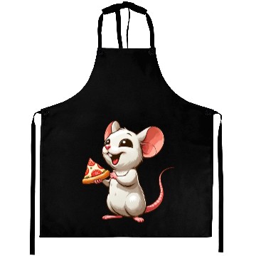 Discover Lab Rat Loves Pizza Humorous Aprons