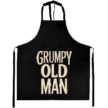Discover Grumpy Old Man Unique Statement Aprons