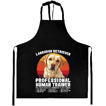 Discover LABRADOR RETRIEVER PROFESSIONAL HUMAN TRAINER Aprons