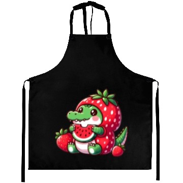 Discover Crocodile in watermelon costume Aprons