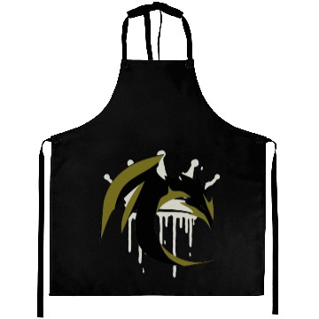 Discover Crowned Dragon Silhouette Aprons