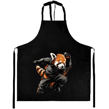 Discover Red panda runs fast Aprons