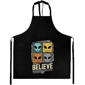 Discover Believe In Space Exploration Colors Aprons
