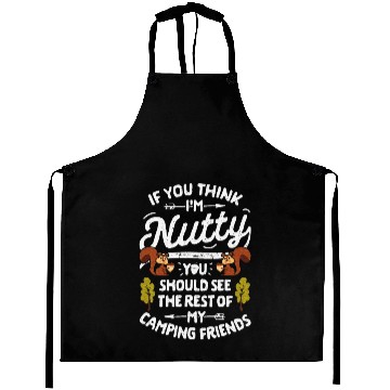 Discover Nutty Camping Friends Camper Aprons