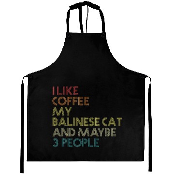 Discover Balinese Cat Owner Coffee Lover Aprons