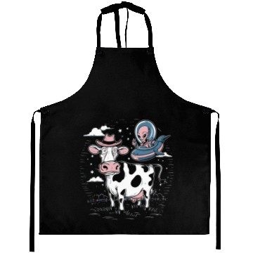 Discover Alien UFO Cow Aprons