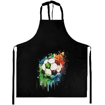 Discover Soccer Ball Watercolors Aprons
