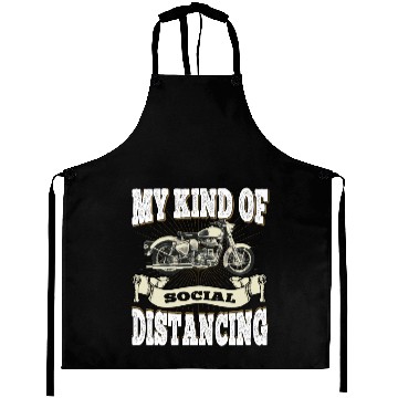 Discover My Kind Of Social Distancing - Motorcycle Aprons
