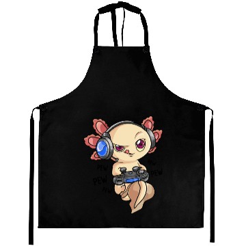 Discover Gaming Axolotl Boys & Adults Axolotls Video Game Aprons
