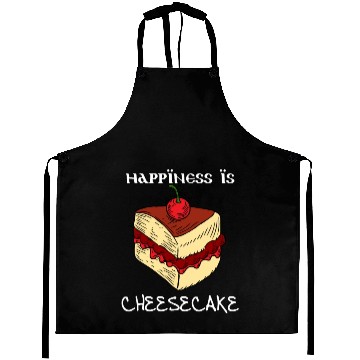 Discover Discover Joy with Cheesecake Makes Happy Artwork Aprons