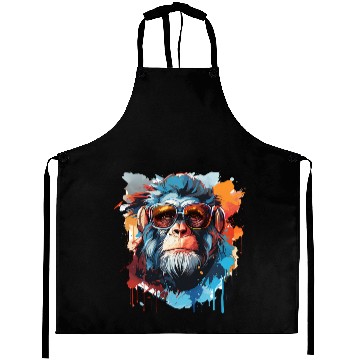 Discover Monkey Head In Cool Aprons