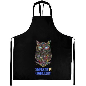 Discover Abstract Art, Simplicity In Complexity,Owl Aprons
