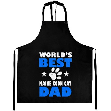 Discover World's Best Maine Cat Dad Owner Lover Aprons