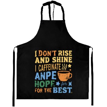 Discover womens funny coffee coffee lover saying for her Aprons