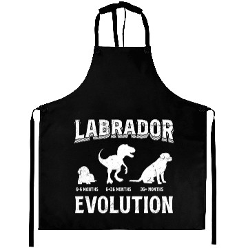 Discover Labrador EVOLUTION Labrador Lovers Funny Aprons