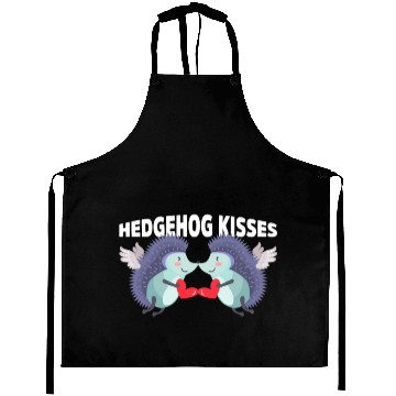Discover Hedgehog Kisses Funny Two Hedgehog Lover Partner Aprons
