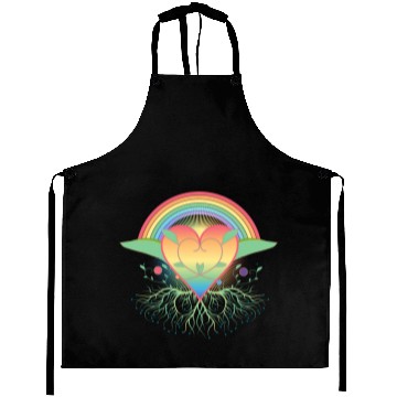Discover Rainbow heart with roots for Pride Aprons