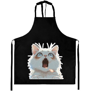 Discover PURRCRAFT - Shocked Cat - A Aprons