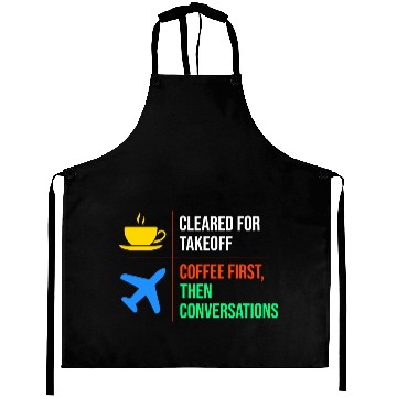 Discover Air Traffic Controller Coffee ATC Aviation Humor Aprons