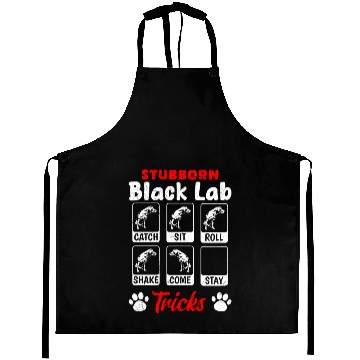 Discover Labrador STUBBORN BLACK LAB TRICKS Labrador Aprons