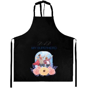 Discover "Dad My Superhero" Aprons - Perfect Gift for dad