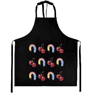 Discover Rainbow Cherries Grid Aprons
