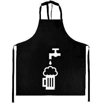 Discover Beer Mug & Tap (Keg Beer / Draft Beer / White) Aprons