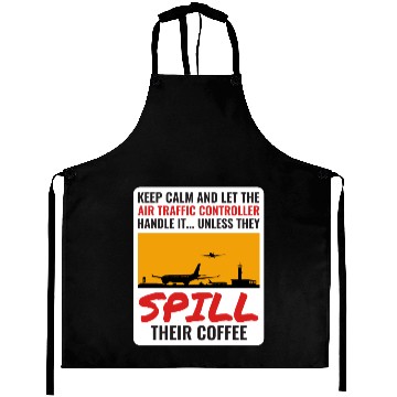 Discover Air Traffic Controller Coffee ATC Aviation Humor Aprons