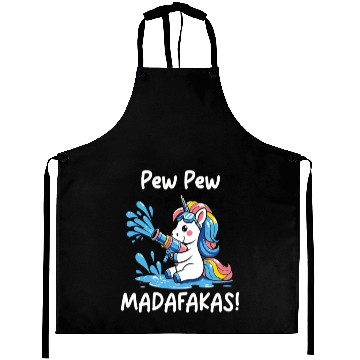 Discover Funny | Hilarious Gift Idea | Pew Pew Madafakas Aprons