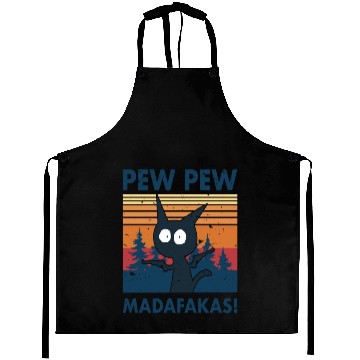 Discover Funny | Hilarious Gift Idea | Pew Pew Madafakas Aprons