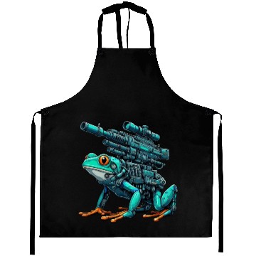 Discover Frog Robot Mech Cyborg Future Aprons