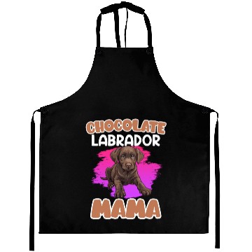 Discover Labrador Retriever CHOCOLATE LAB MOM Labrador Aprons