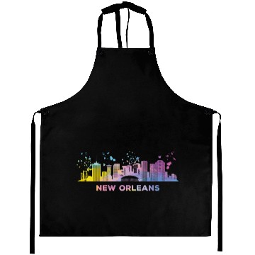 Discover New Orleanian Skyline New Orleans Aprons