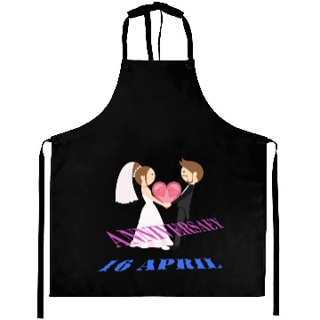 Discover Our wedding anniversary 16 April Aprons