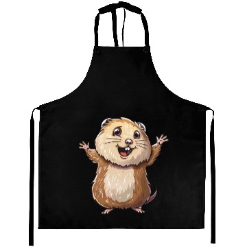 Discover Happy Lemming Embrace The Joyful Moments Aprons