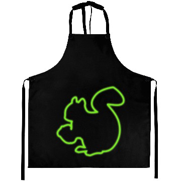 Discover Neon Sign Squirrel Animal Lover Chipmunks Symbol Aprons
