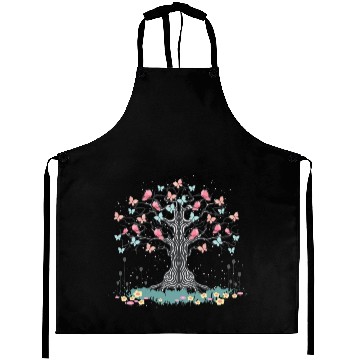 Discover Floral Nature Beautiful Insect Butterfly Tree Butt Aprons