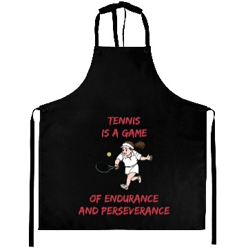 Discover Tennis endurance perseverance Sleeve Aprons