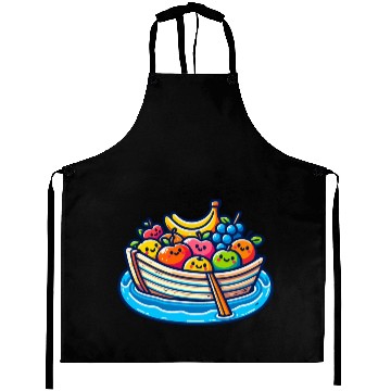 Discover Fruity Boat Adventure Aprons