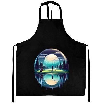 Discover Night Golfer Escape Golfing Twilight Fairway Aprons