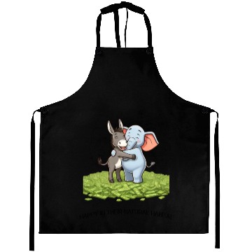 Discover Funny Republican Party Elephant Democratic Donkey Aprons