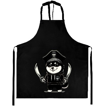Discover Shiba Inu Pirate Aprons