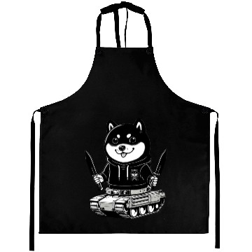 Discover Shiba Inu Tank Commander Aprons