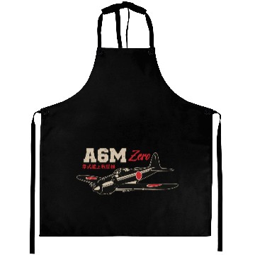 Discover A6M Zero | World War 2 Japanese Plane Vintage Aprons