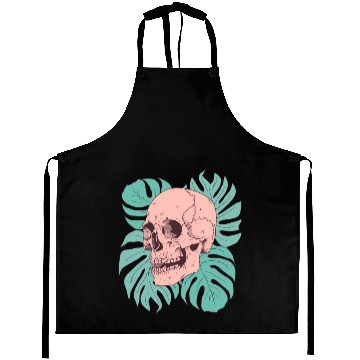 Discover Pink Tropical Skull Aprons