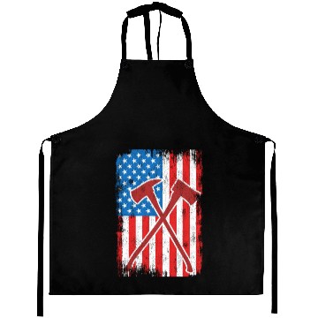 Discover 4th Of July US Firefighter Aprons