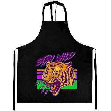 Discover Stay wild, 80's tiger Aprons